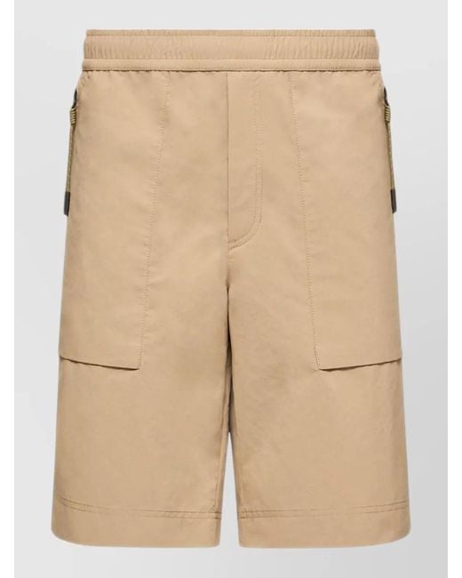 Moncler Natural Technical Cargo Shorts for men