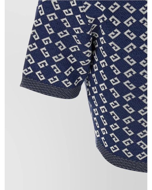 Givenchy Blue Cropped Top