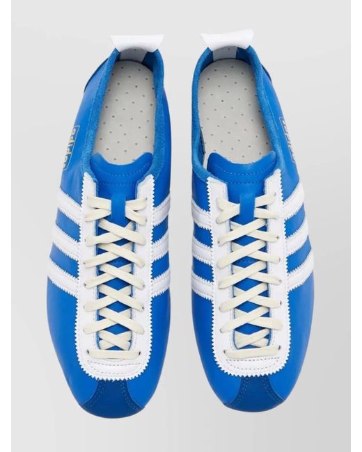 Adidas Blue Suede Leather Low-Top Sneakers
