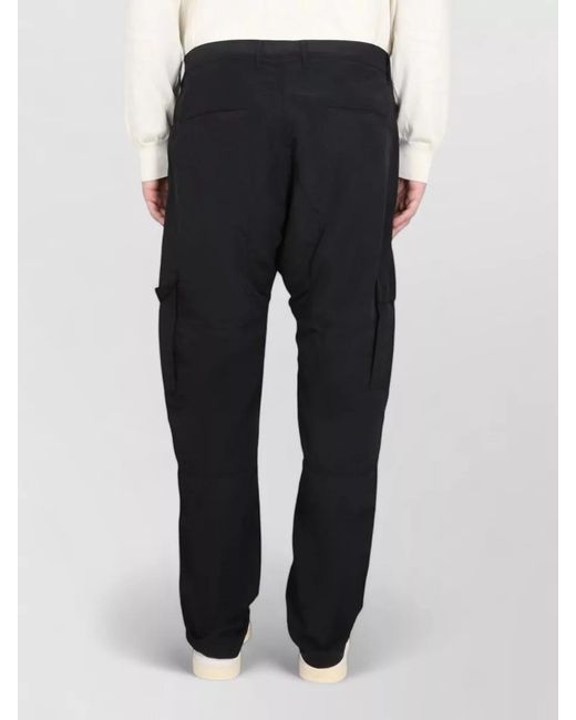 Marcelo Burlon White Cargo Trousers Multi Pocket Belt Loop Waist for men