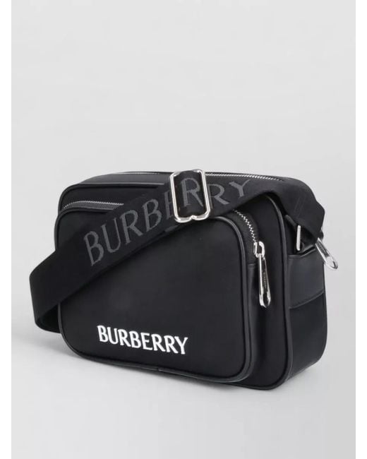 Burberry Black Crossbody Bag Adjustable Strap Front Side Pockets for men