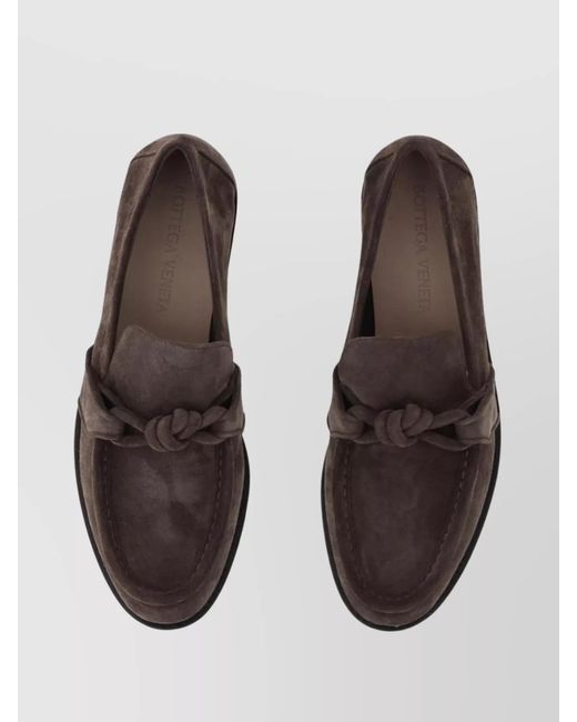 Bottega Veneta Black Suede Loafers