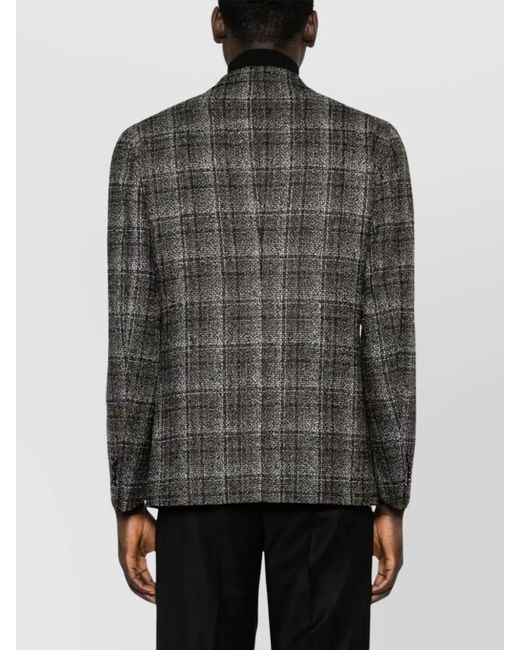 Tagliatore Gray Wool Blend Blazer for men