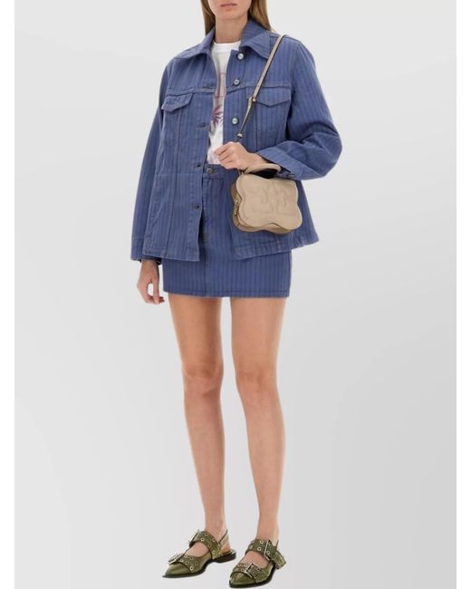 Ganni Blue Denim Jacket