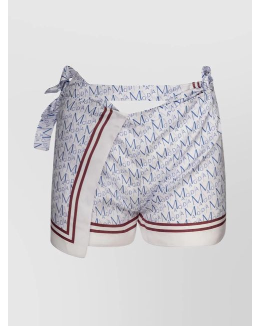 Magda Butrym Blue Tailored Shorts
