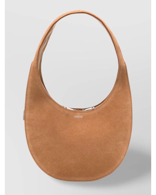 Coperni White Suede Top Handle Shoulder Bag