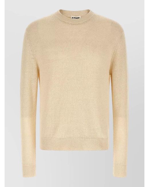 Jil Sander Natural Silk Hemp Jumper for men