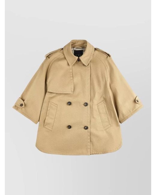 Fay Natural Cropped Jacket