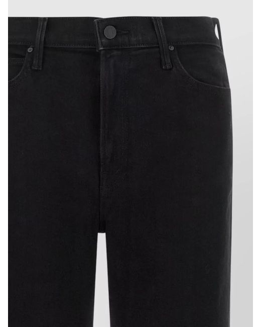 Mother Black High Waist Five Pocket Denim Jeans