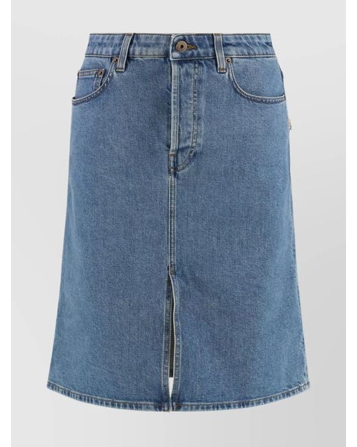 Burberry Blue Denim Skirt