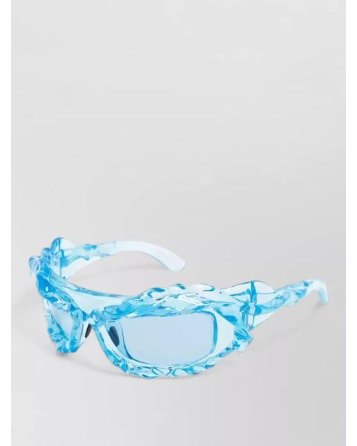 OTTOLINGER Blue Twisted Square Sunglasses Sculpted Twist Design