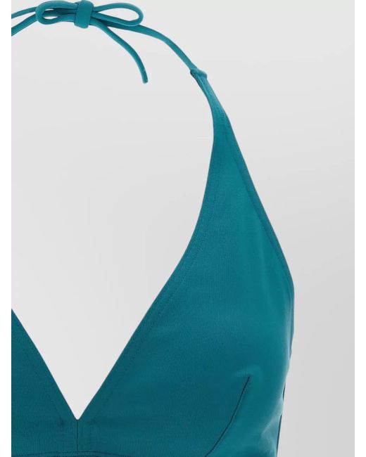 Eres Blue Gang Duni Halterneck Triangle Bikini Top