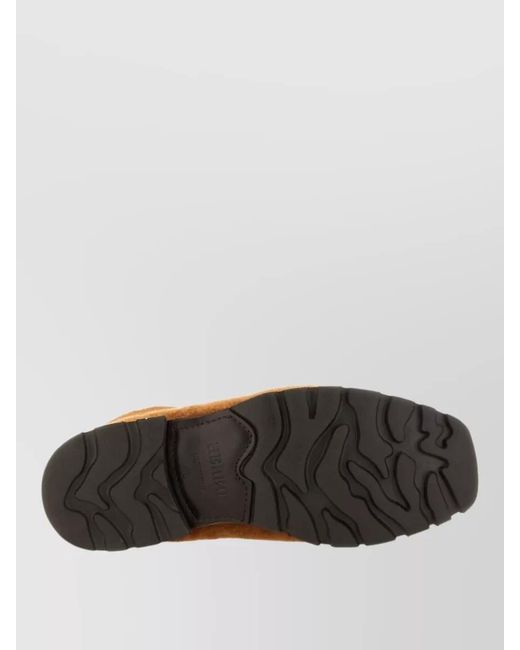 Hereu Brown Armenta Ankle Boot Zipper Round Toe