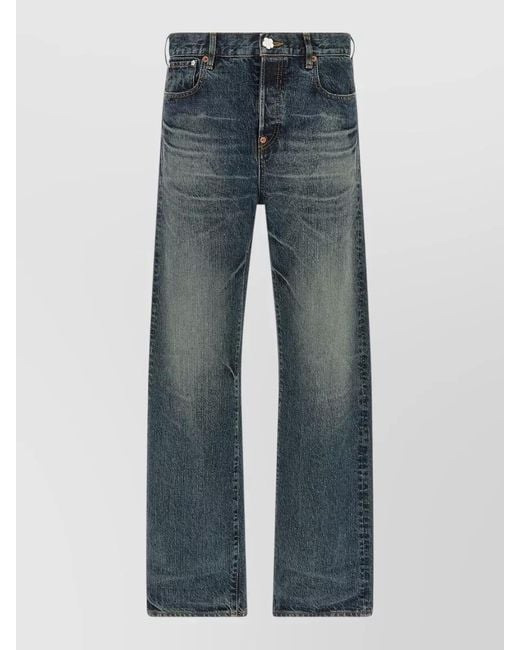 KENZO Blue Denim Straight-Leg Jeans for men