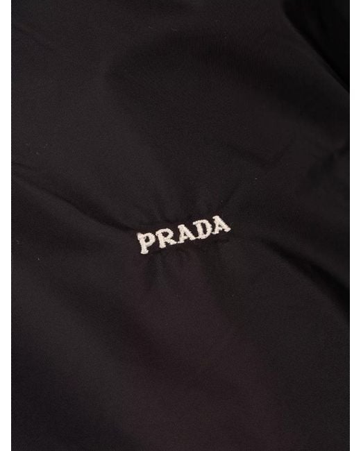 Prada Black Shirt Style Jacket Chest Pocket Long Sleeves for men