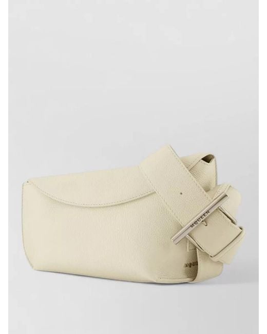 McQueen Natural Leather Sling Bag Crossbody