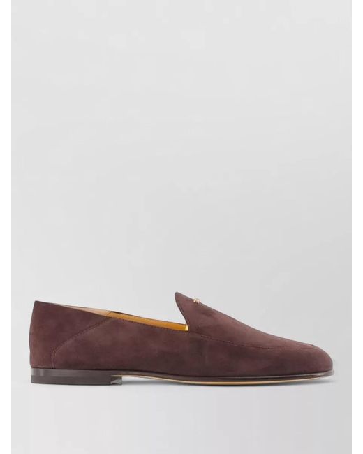 Tod's Brown Suede Loafers Goatskin Leather
