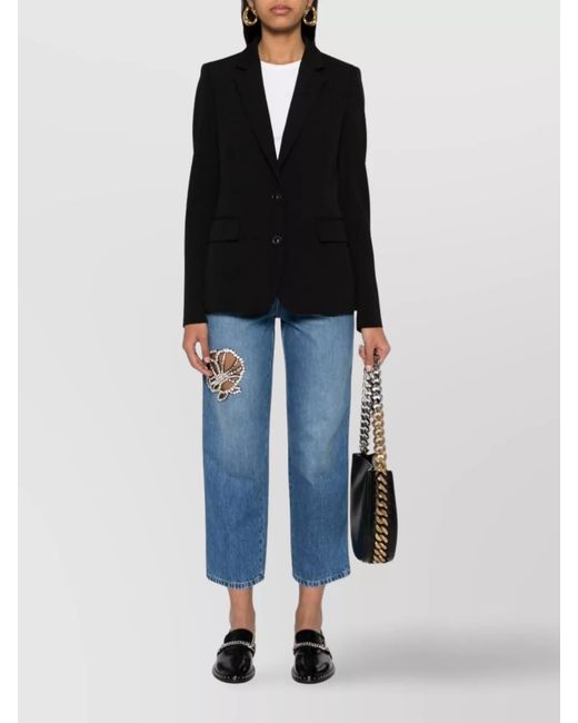 Stella McCartney Black Single-Breasted Blazer