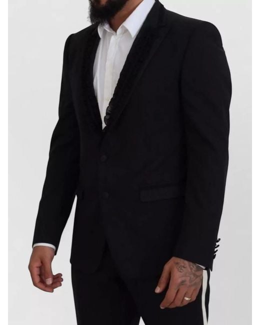 Dolce & Gabbana Blue Martini Slim Fit Single Breasted Jacket for men