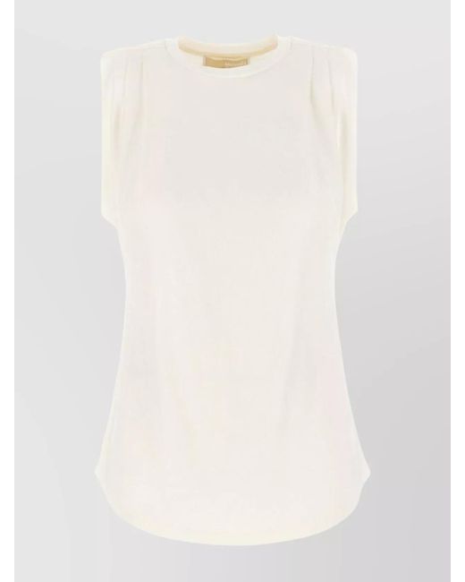 Michael Kors White Sleeveless T-Shirt