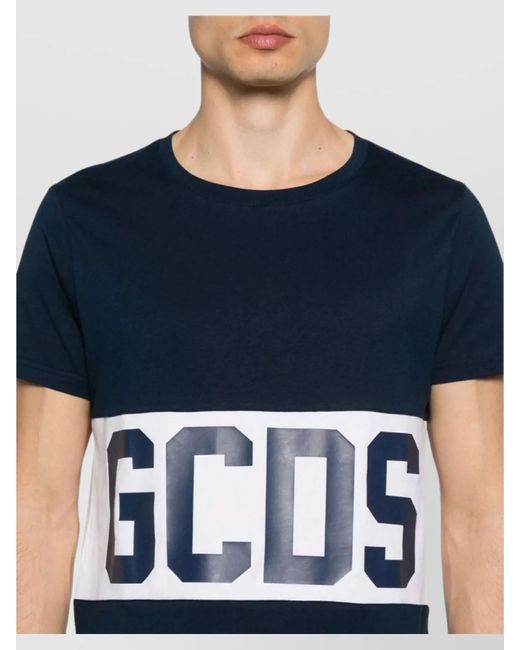 Gcds Blue T-Shirt for men