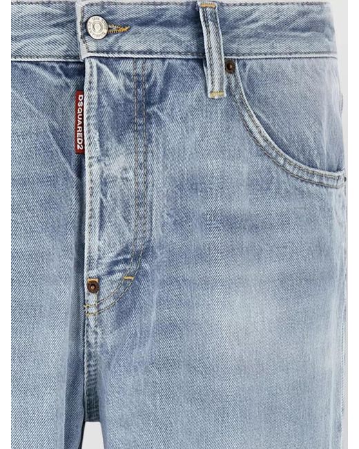 DSquared² Blue 642 Jeans Mid Rise Five Pocket Design for men