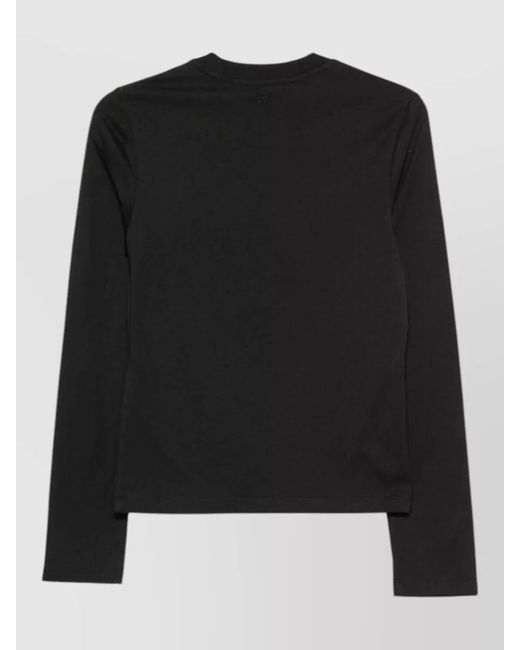 AMI Black Ami De Coeur Cotton Long Sleeve T-Shirt