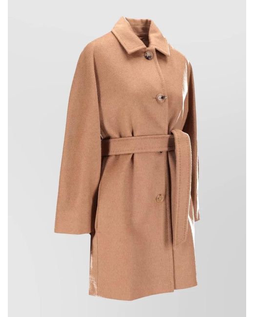 Max Mara Natural Belted Coat