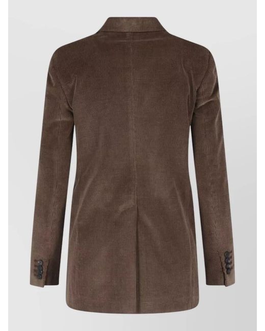 Tagliatore Brown Cashmere Blend Blazer