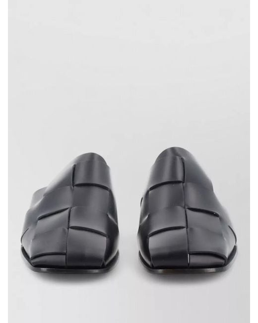 Hereu Gray Leather Mules