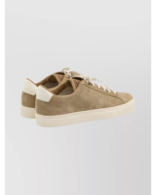Common Projects Men Style Common Projects Vintage Style Suede Low-Top Sneakers in Natural for Men ...
