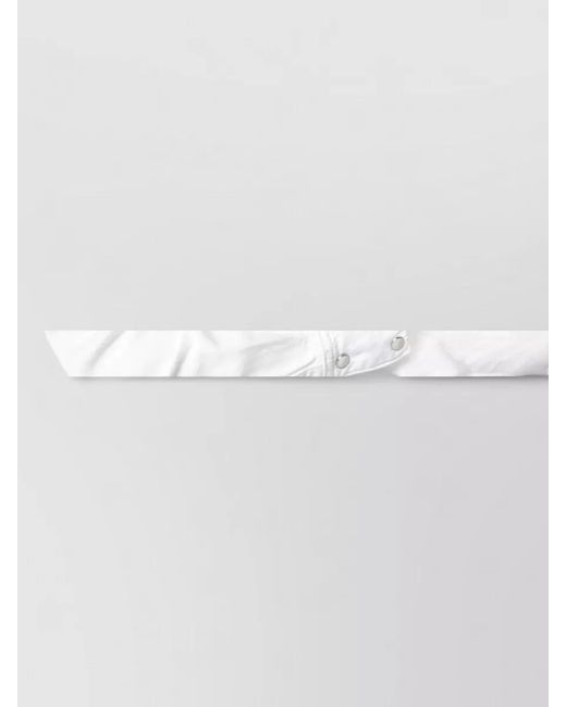 FRAME White Long Sleeve Collared Shirt Chest Pockets