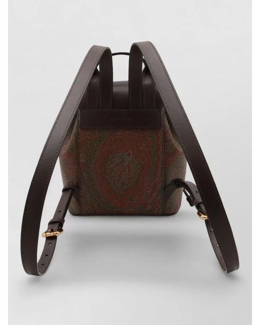 Etro Brown Essential Small Cotton Backpack