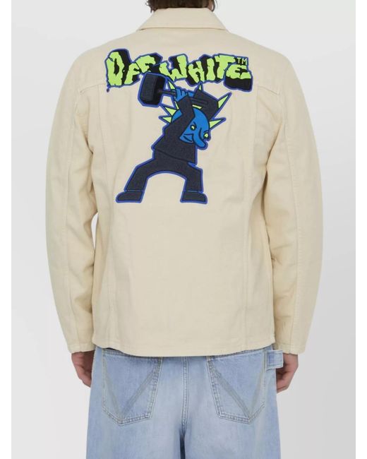 Off-White c/o Virgil Abloh Natural Off Vars Hammer Shirt for men