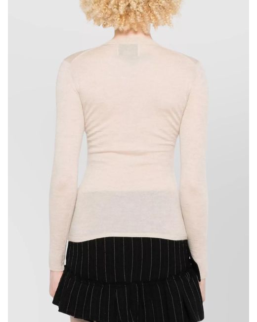 Isabel Marant Natural Cashmere Silk Jumper
