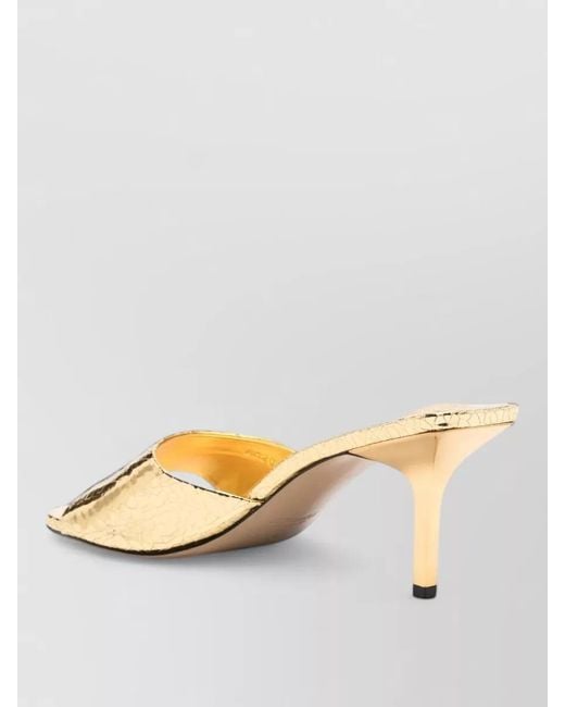 Jacquemus Metallic Leather Mules