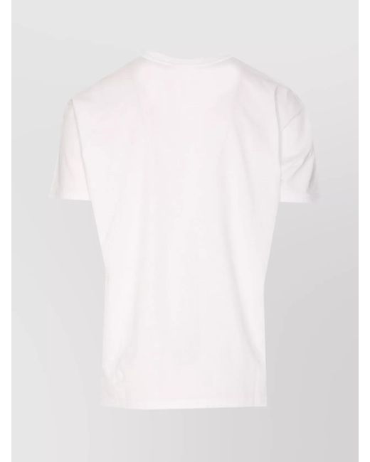 Vivienne Westwood White Cotton Logo-Embroidered Crew-Neck T-Shirt for men