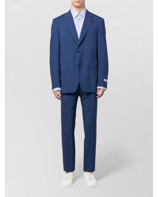 Paul Smith Blue Tailored Fit Shirt Button Collar for men