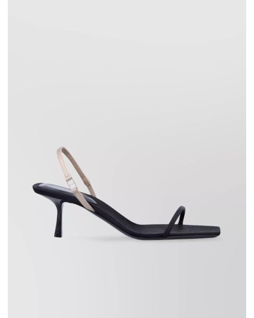 Saint Laurent Multicolor 55 Kitten Heel Strappy Square Toe Pumps