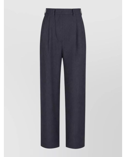 MM6 by Maison Margiela Blue Wide-Leg Trousers