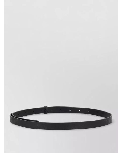 MM6 by Maison Margiela White Leather Belt