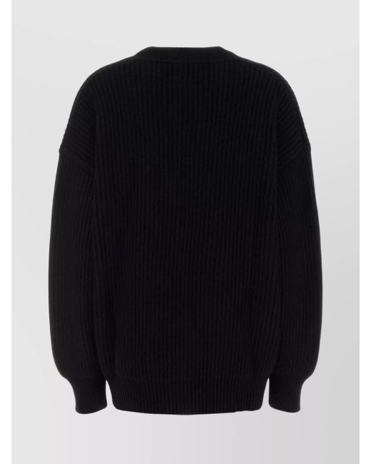 Uma Wang Black Cashmere Oversized Cardigan