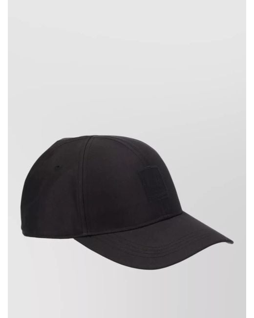 C P Company Black Logo Baseball Cap for men