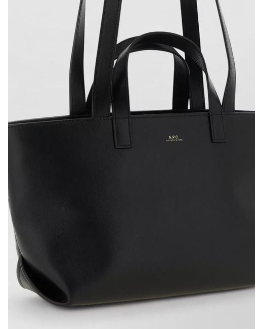 A.P.C. Black Small Le Drummer Shoulder Shopping Bag