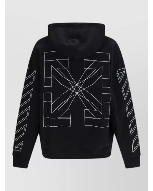 Off-White c/o Virgil Abloh Blue Cotton Hoodie for men