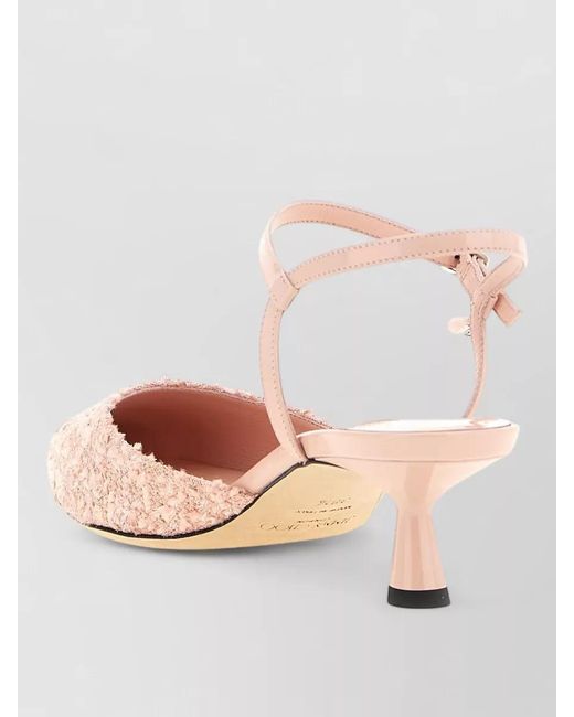 Jimmy Choo Pink Textured Pointed Toe Pumps