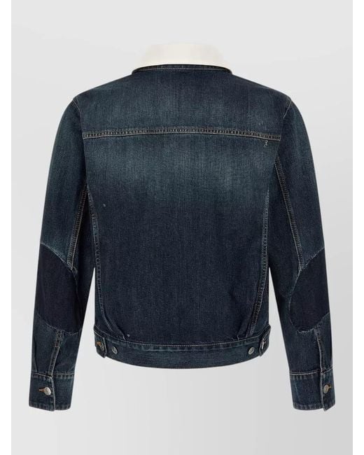 NAMACHEKO Blue Laguna Long Sleeve Jacket Contrast Collar for men