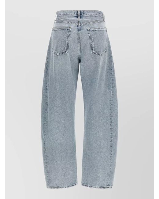 Agolde Blue Luna High Waist Wide Leg Jeans