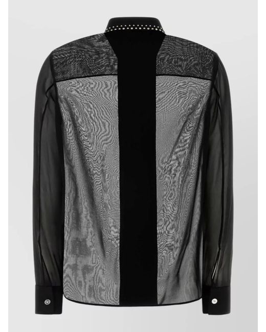 Versace Black Silk Shirt for men