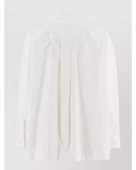 Brunello Cucinelli White Cotton Boxy Shirt